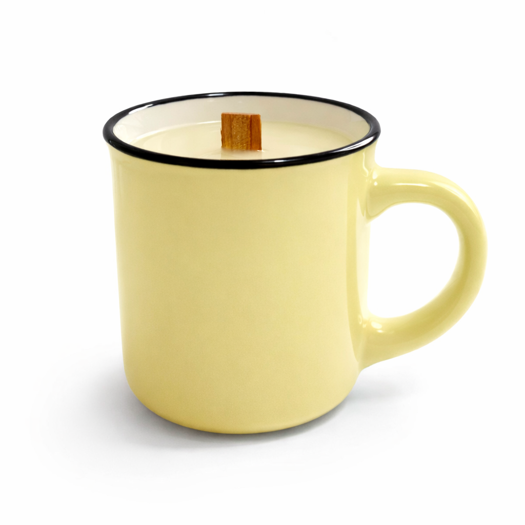 Mini Ceramic Camp Mug Candle · 5 oz