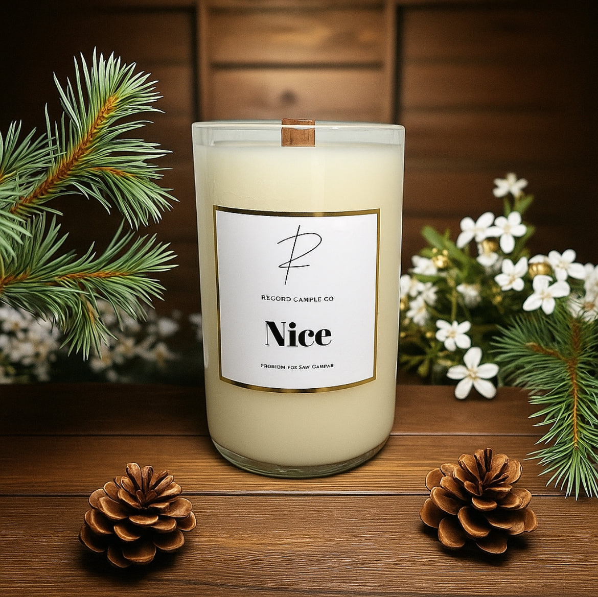 HOLIDAY CIDER BOTTLE CANDLES