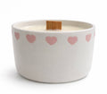 Cinnamon Hearts Ramekin - White with Pink Hearts