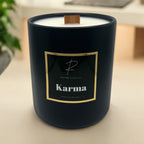 BLACK CERAMIC 12oz CANDLE