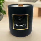BLACK CERAMIC 12oz CANDLE
